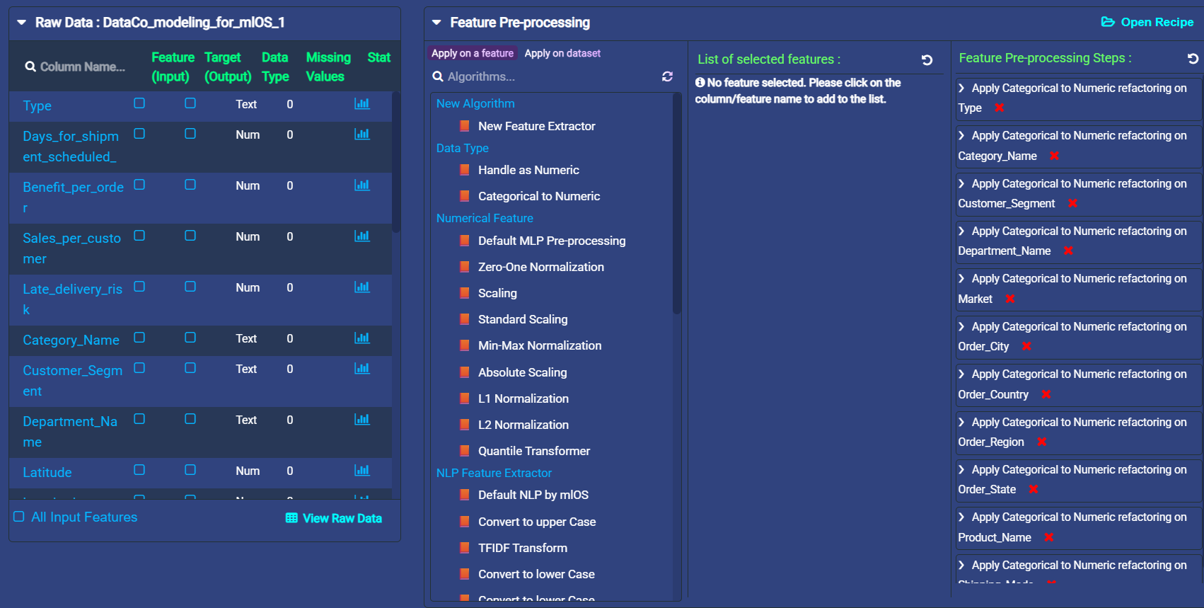 MLOS deployment interface